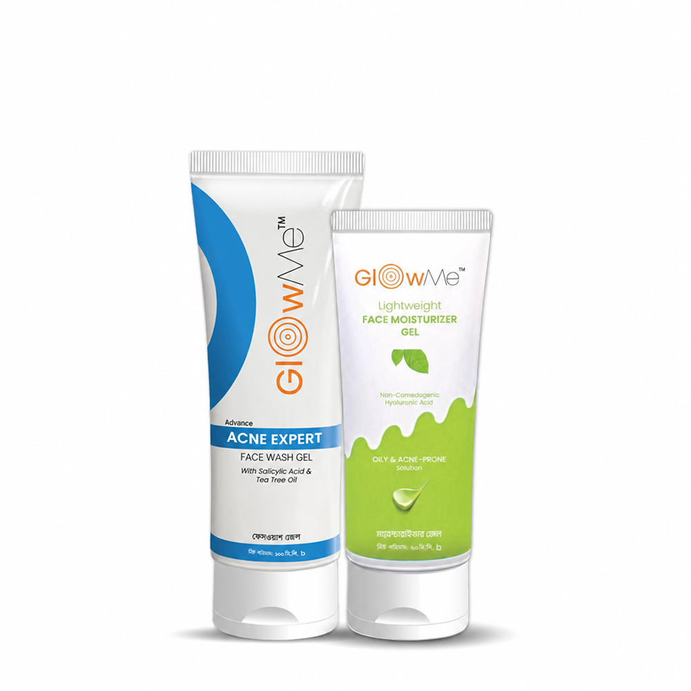 Basic Acne Care Combo GlowMe Acne Expert Facewash & GlowMe Light Weight Moisturizer Gel